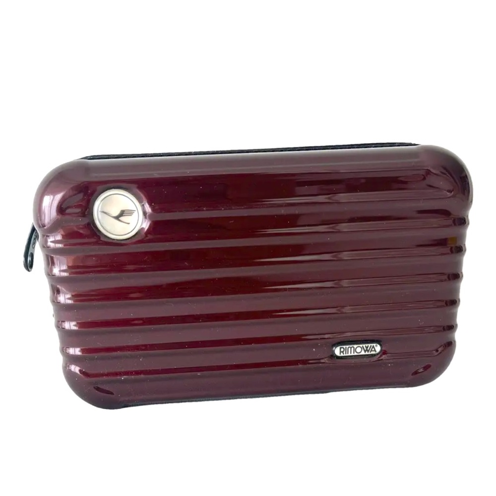 RIMOWA ✨ PVC Minaudière ✨Cosmetics | Toiletries Case ✨Hard Shell ✨ Burgundy